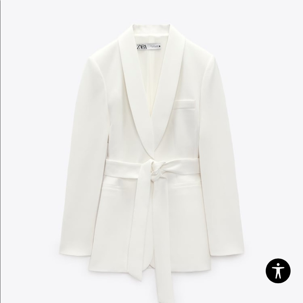 Zara Belted Tuxedo Jacket and Pants